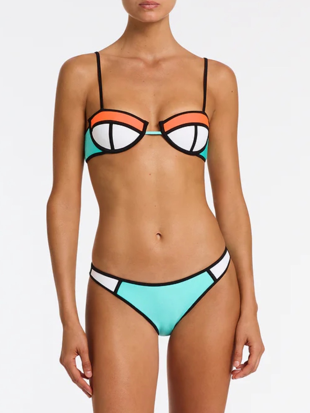 Triangl - POPPY - TUTTI FRUTTI NEOPRENE BALCONETTE BIKINI TOP